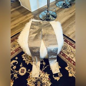 Gold Metallic Leggings